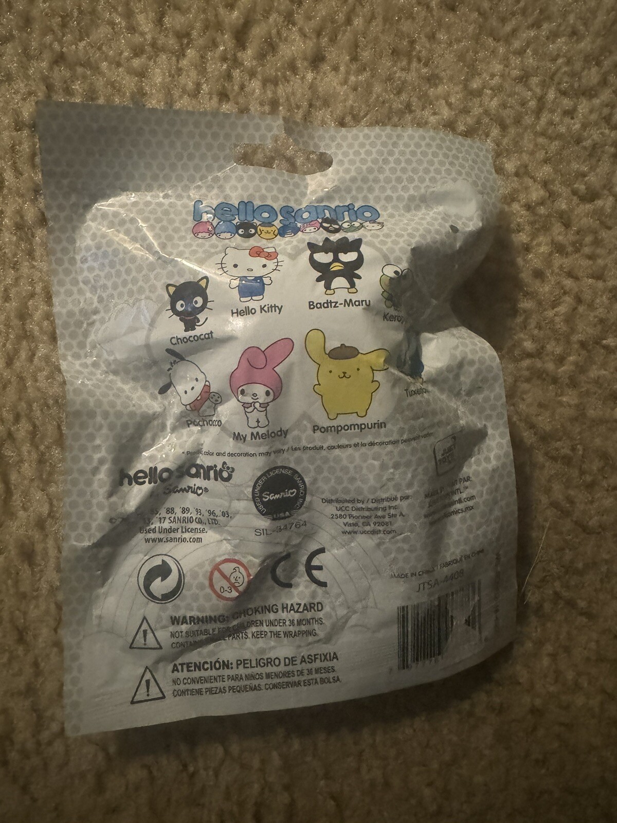SquishMe Slow-Rise Foam Toys Hello Kitty or Sanrio Sets Chococat