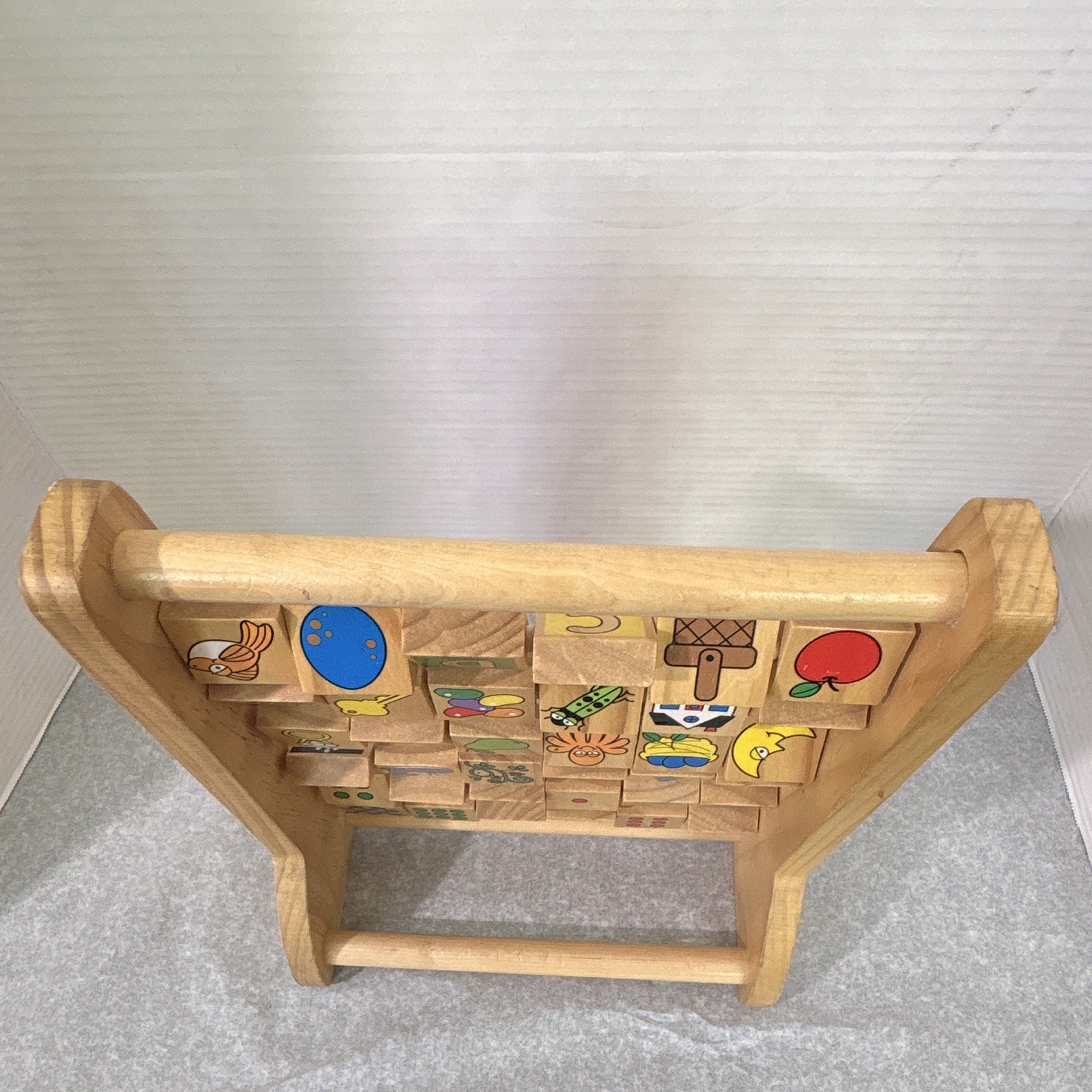 Melissa & Doug Wooden Alphabet & Number Picture Flip Blocks Educational Toy