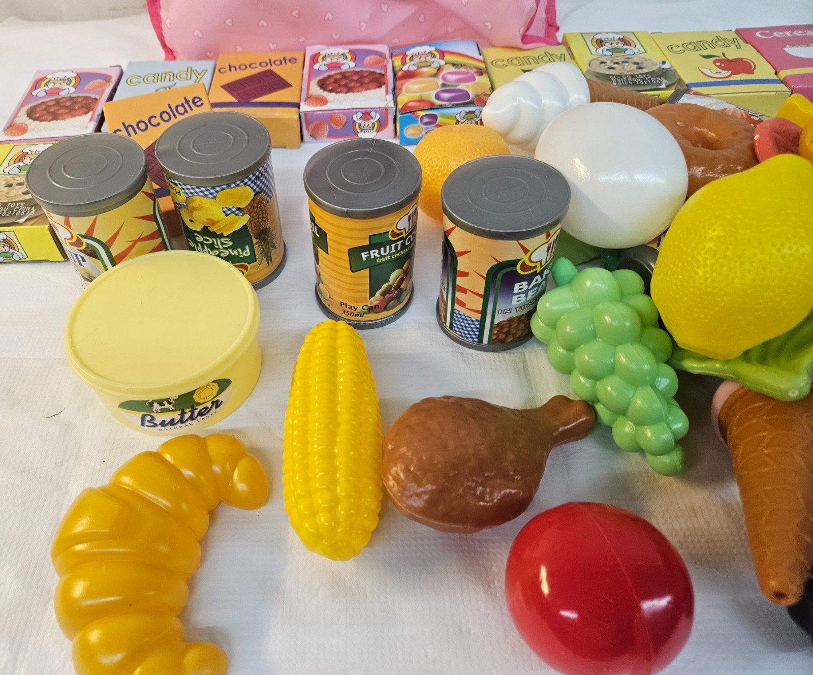GI-GO Toys 100 Piece Grocery Food Item Toys Pretend Play Toys w Bag