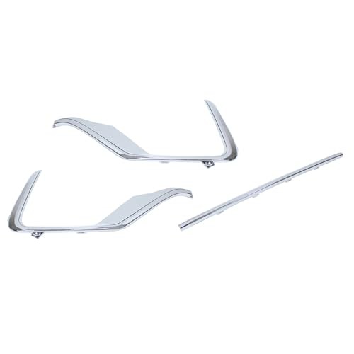 Pack of 3 Front Left Right Center Bumper Face Bar Grille Trim Molding for CRV