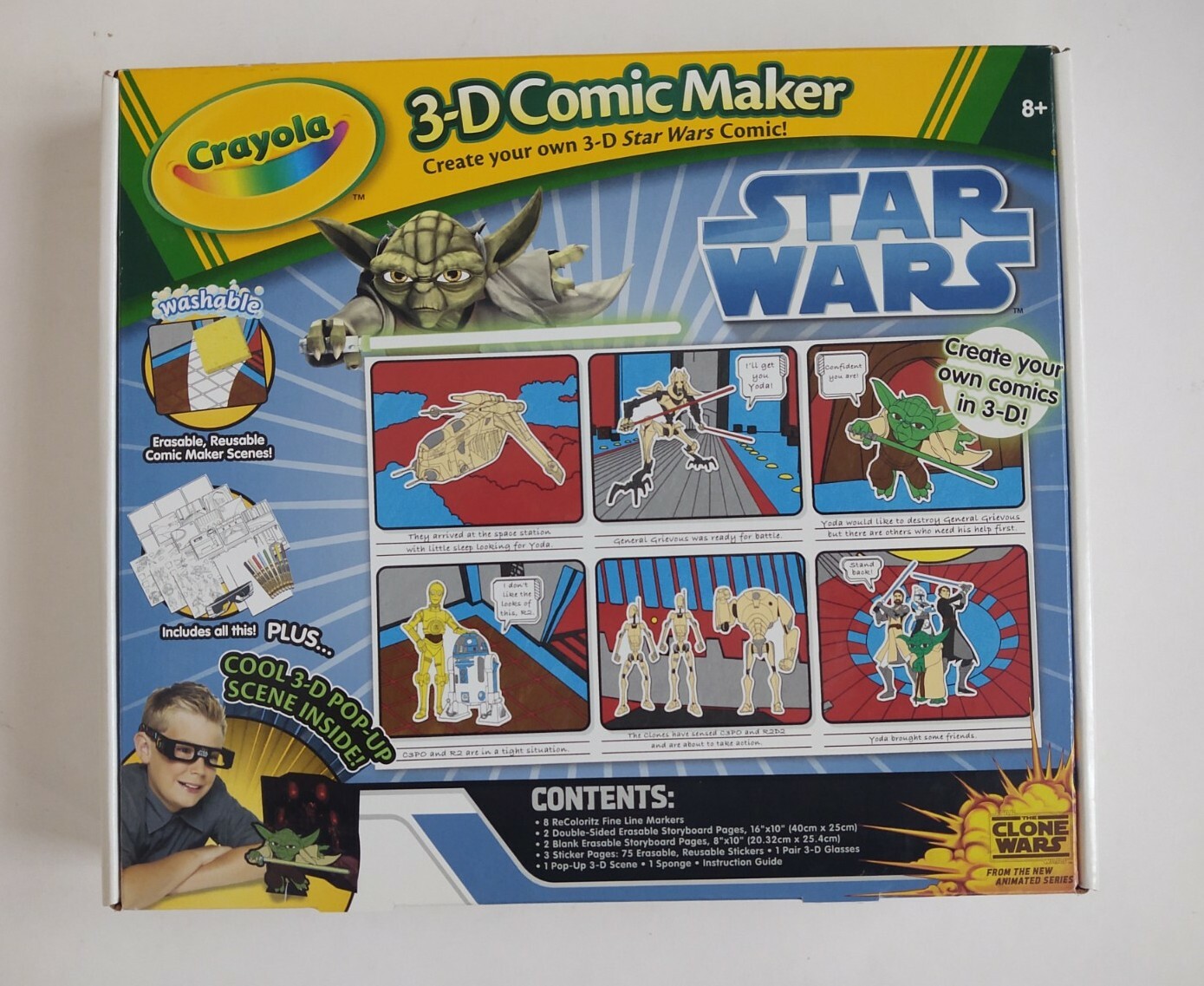 New-CRAYOLA 3-D Comic Maker Star Wars The Clone Wars
