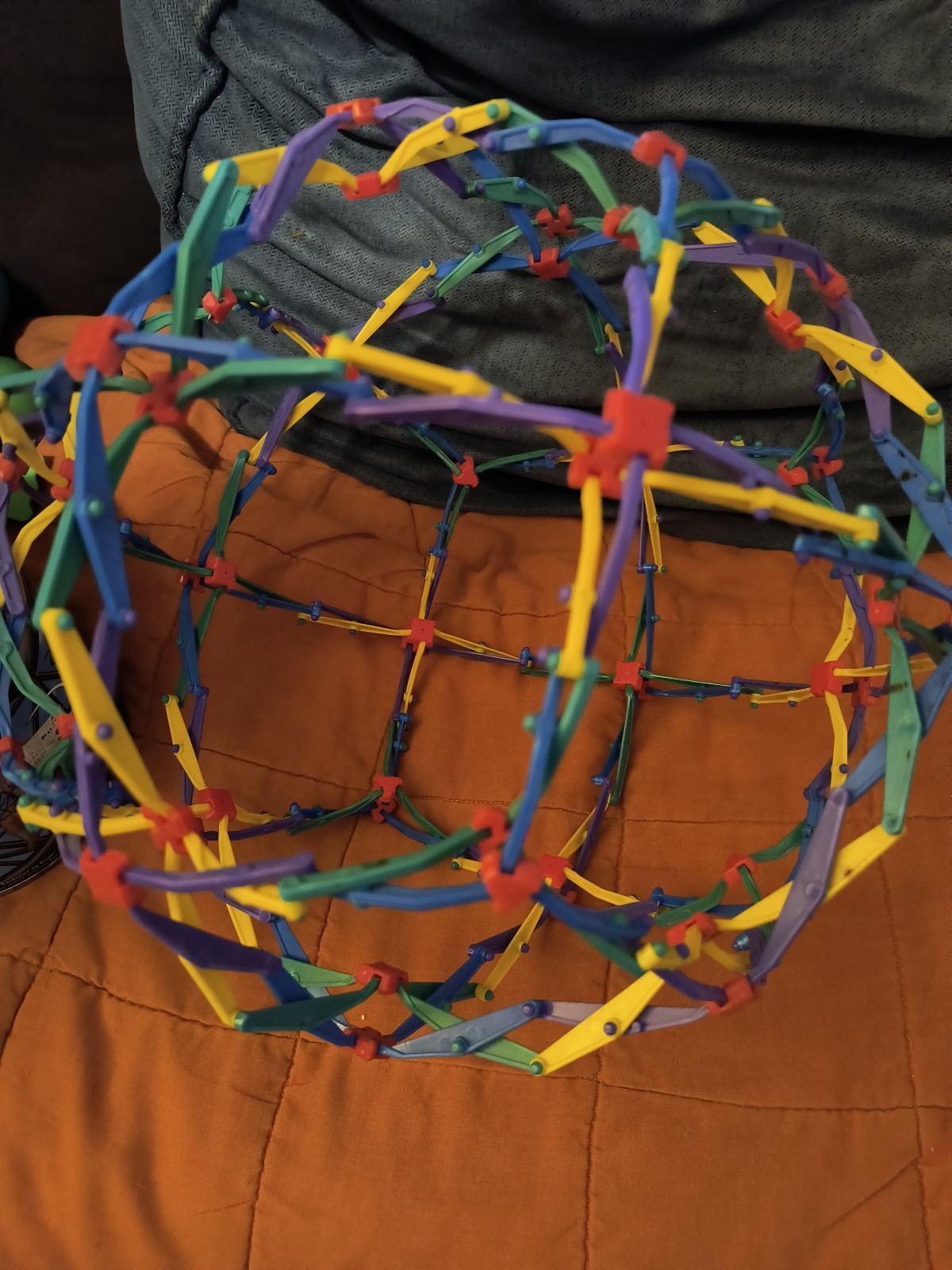 Sphere Transforming Globe Toy with Box, Magically Unfolds, Rainbow Colored