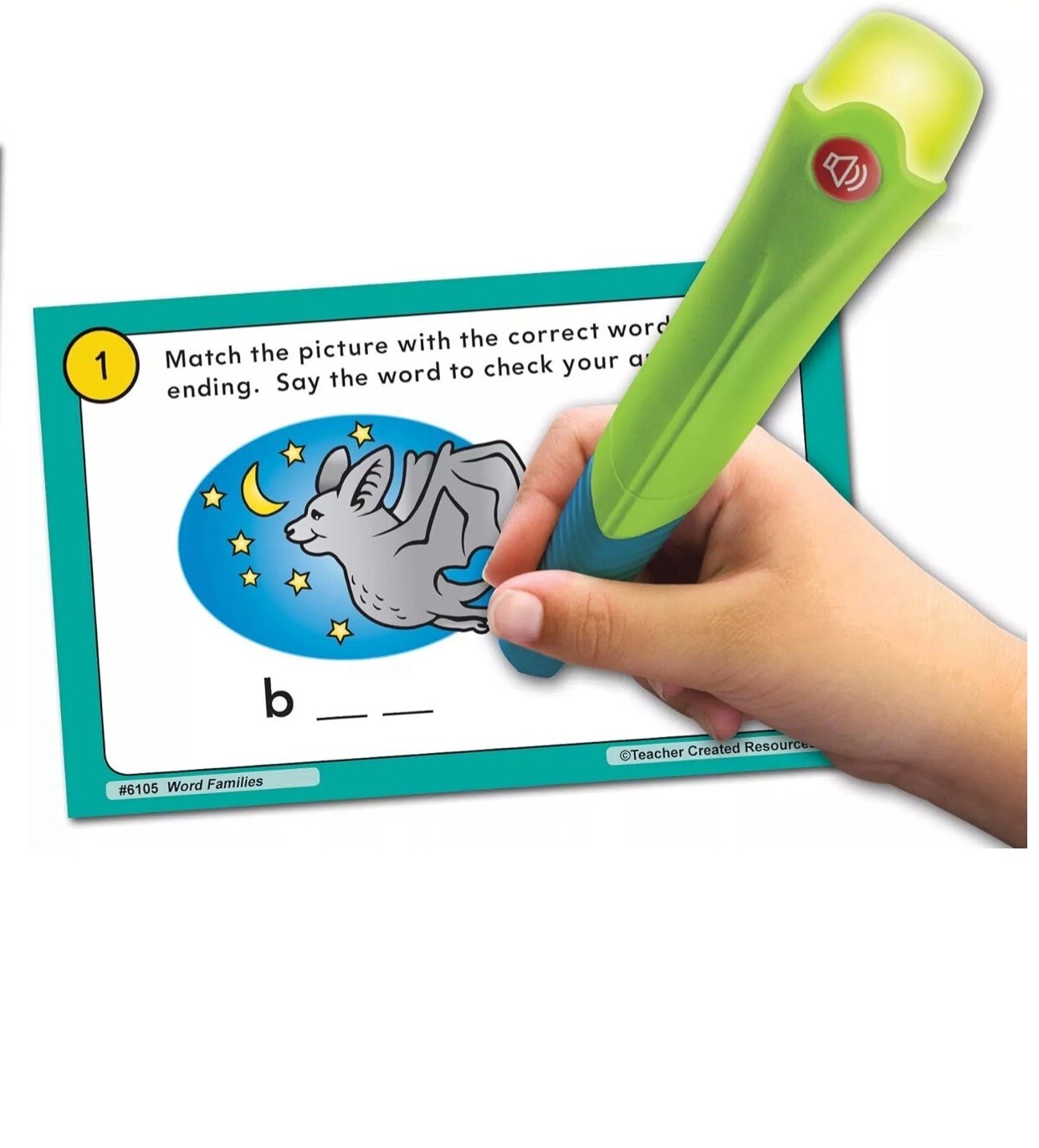 Teacher Created Resources Resources Power Pen Learning Cards: Short Vowels for
