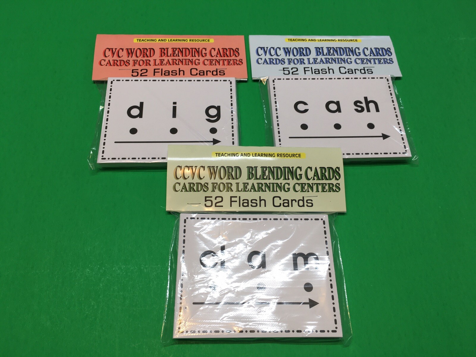 Word Blending Cards Set Of 3 Phonics Reading Activity For Kindergarten