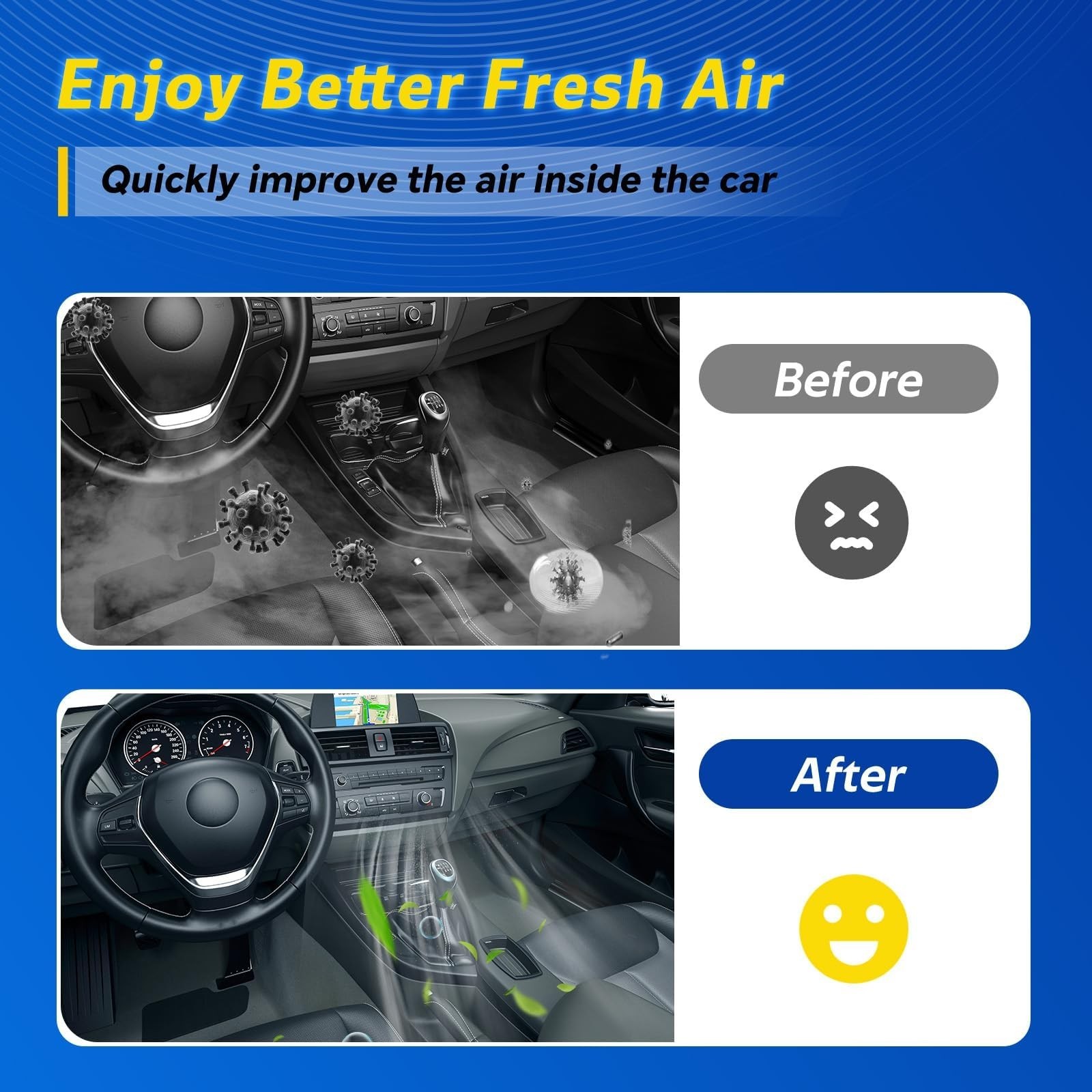 Cabin Engine Air Filter Kit for Rondo (2014-2017 2.0L), Forte (2014-2016 1.8L…