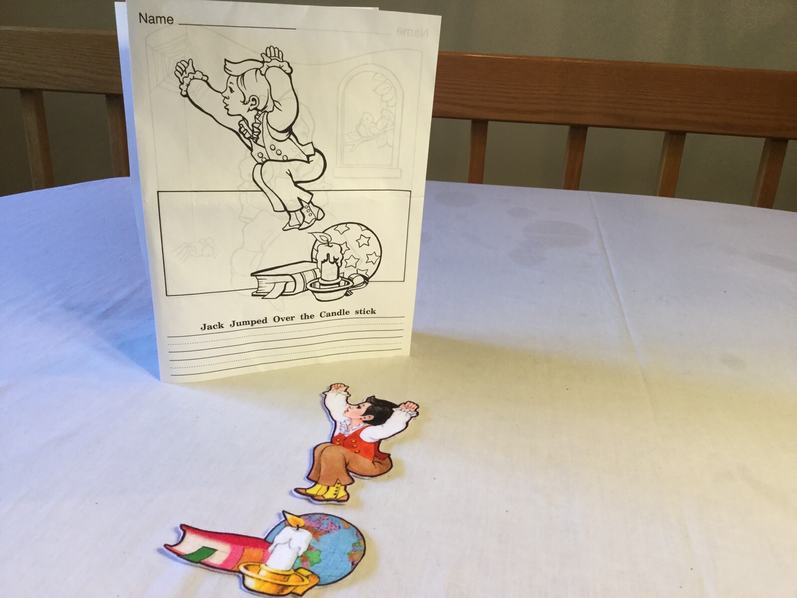 LITTLE FOLK VISUALS NURSERY RHYMES FELT/FLANNEL BOARD SET 11 PIECES, (NO BOARD)