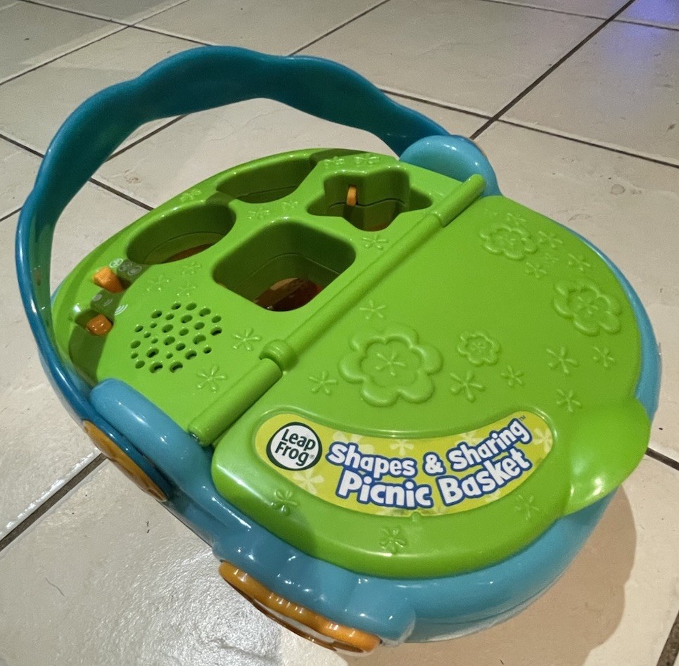 Leapfrog Shapes and Learning Picnic Basket Interactive Green Blue – Working