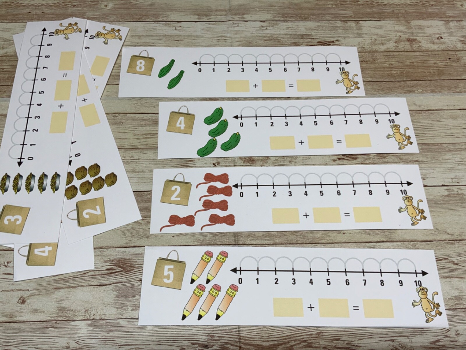 Red Shopping Bag – First Grade Math Bundle – 14 Items as pictured Dry-erase
