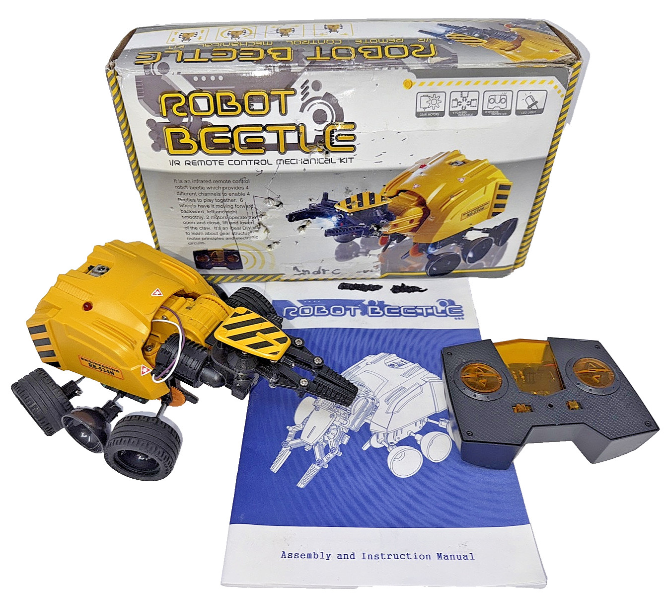 Kyoritsu Products KP-BETL02 Robot Beetle Infrared Remote Control Kit WORKING