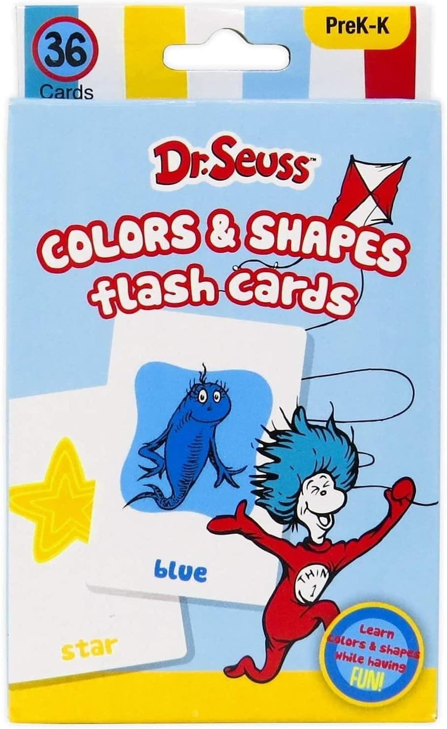 Bright Illustrated 4-in-1 Flash Cards by Dr. Seuss: Perfect for PreK Learning