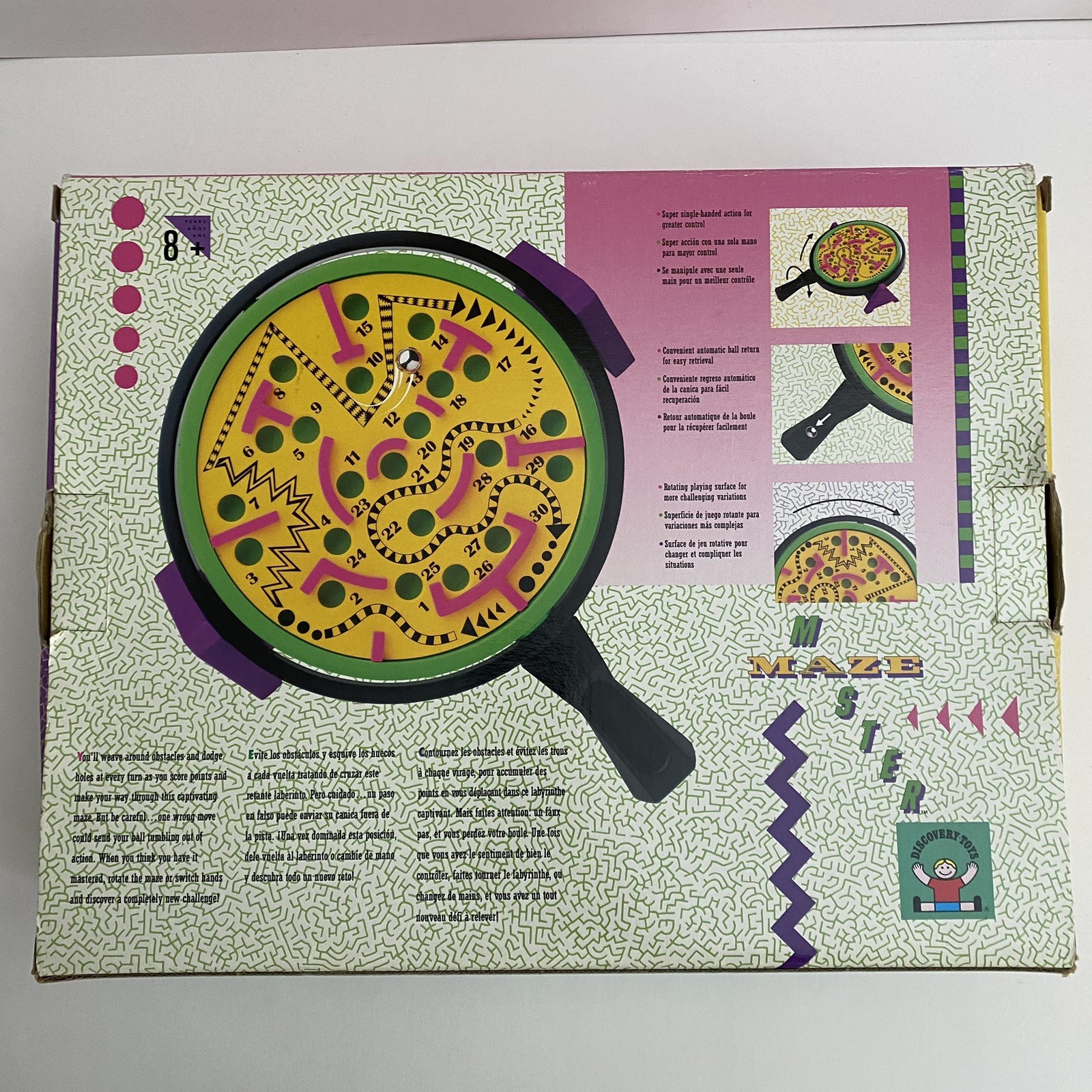 Discovery Toys Maze Master Labyrinth Game Toy Vintage 1990 Retro