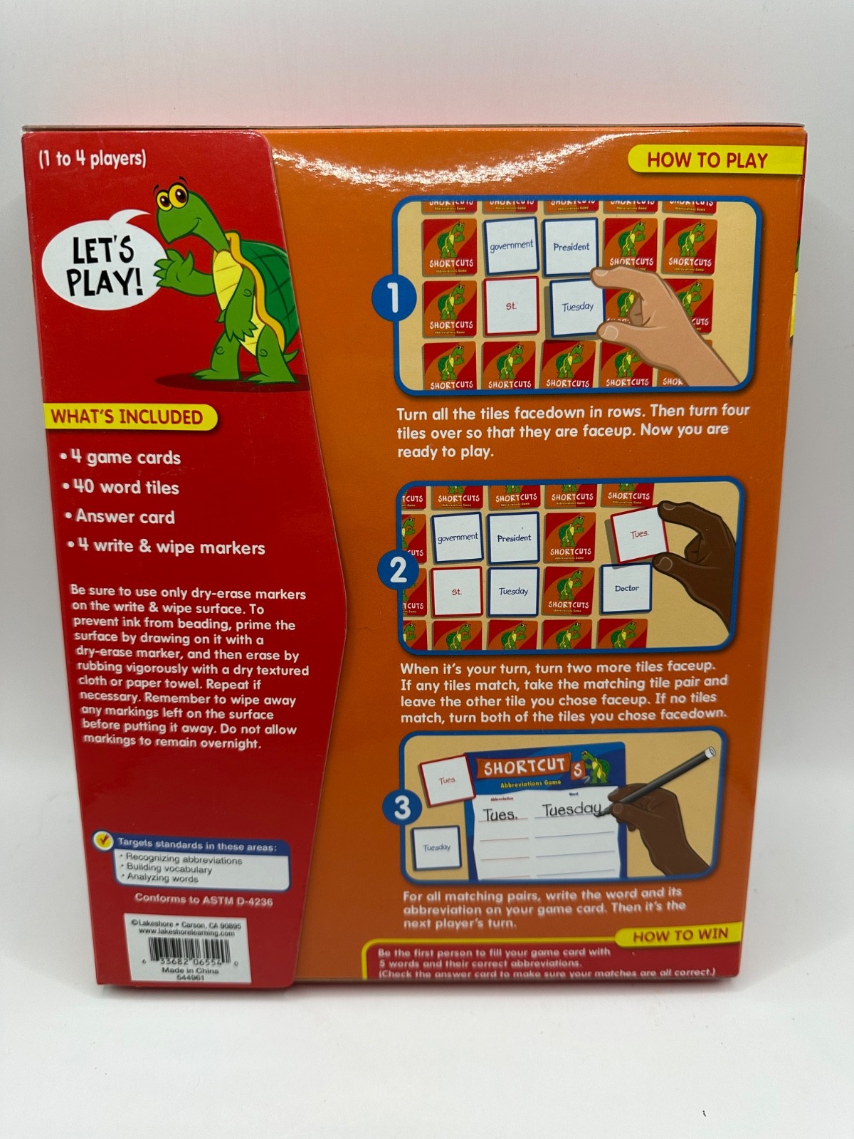Lakeshore Working with Wordws Shortcuts Abbreviations Game EE281 COMPLETE