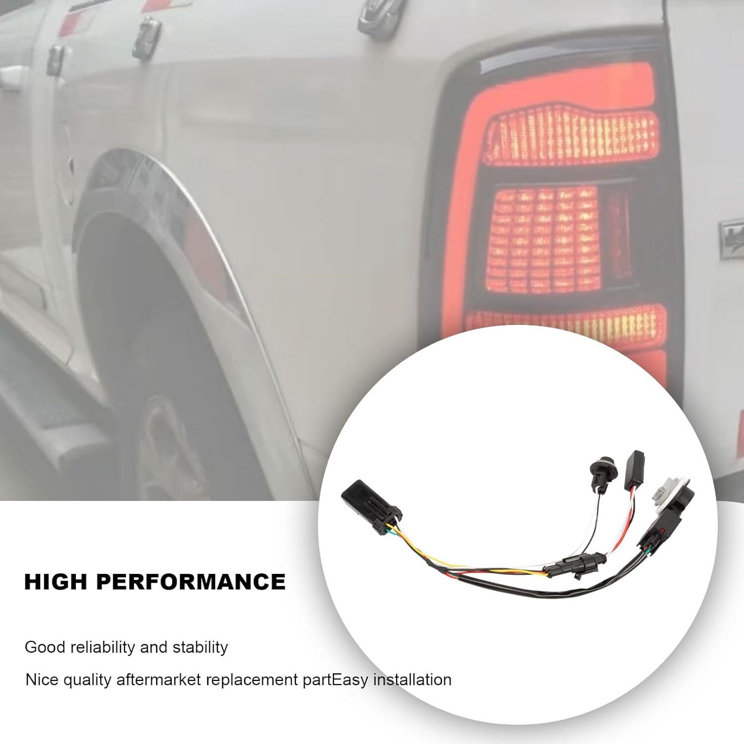 Tail Lights Conversion Wiring Adapter Assembly Compatible with 2013-2022 RAM