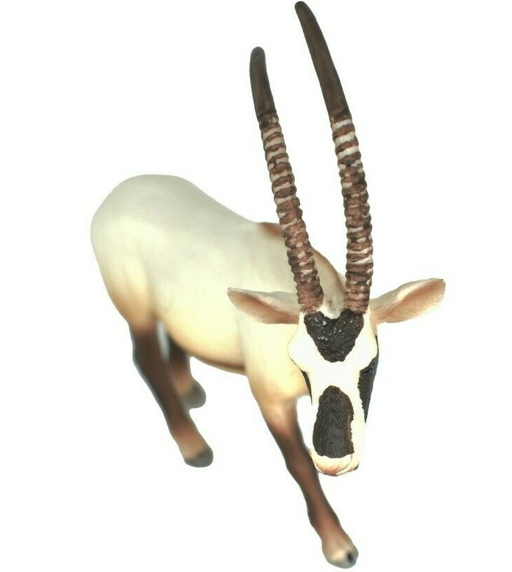 Oryx, Scimitar-horned, Plastic Toy Animal, Kids Gift, Realistic Figure 5″ M147