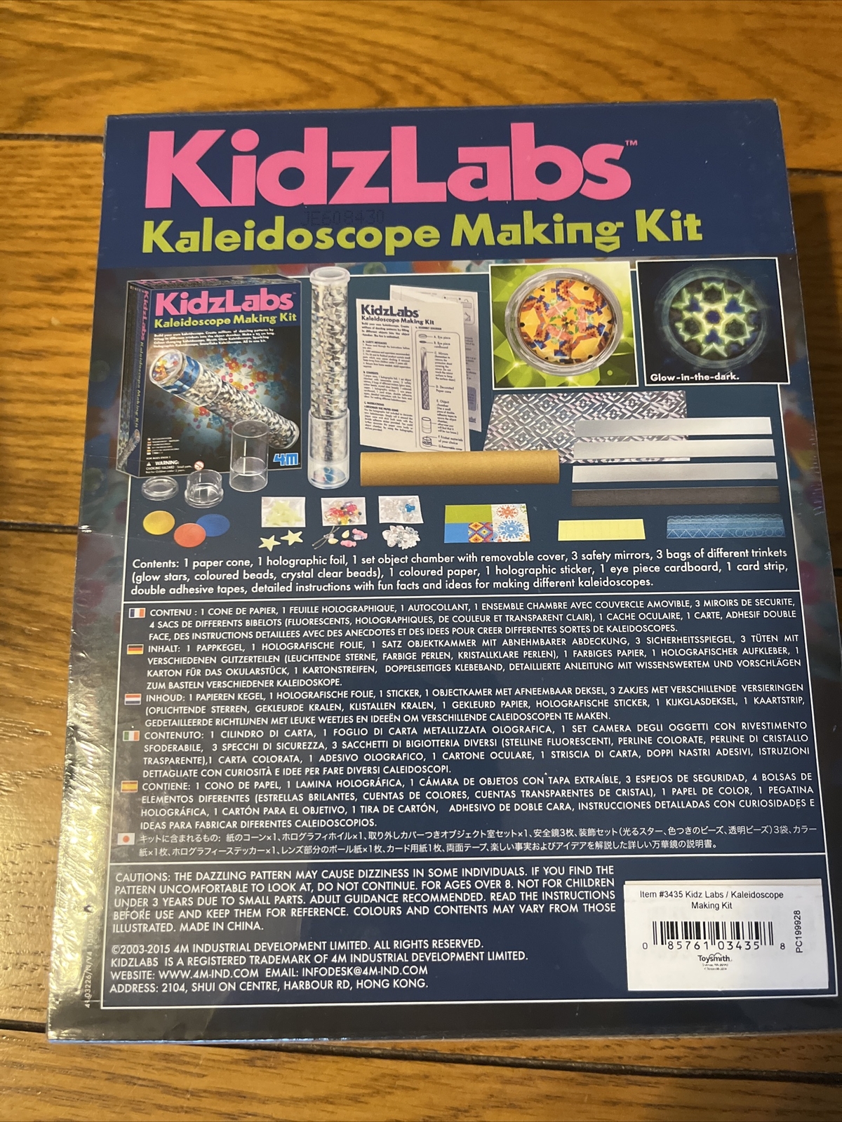 4M Kidzlabs Kaleidoscope Making Kit – Optical Light Physics Stem Toys Craft Gift