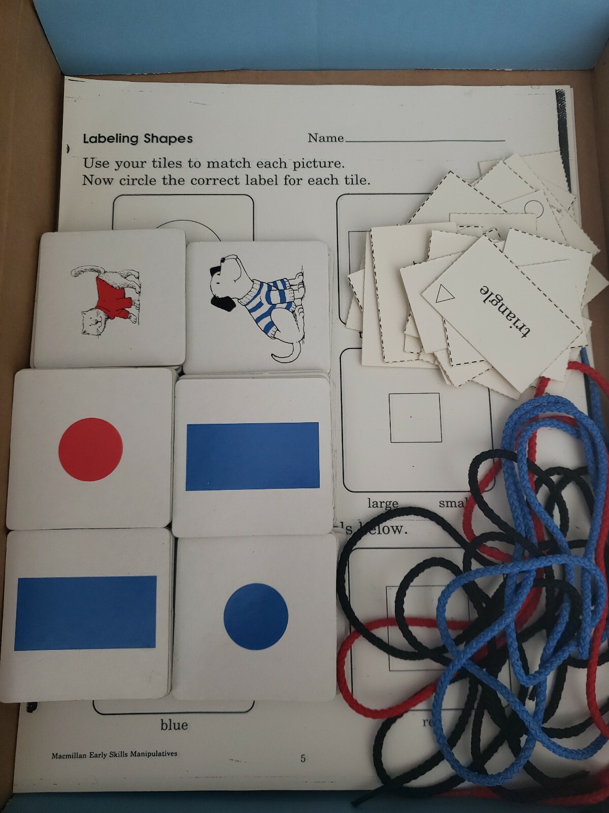 Vintage Macmillan Early Skills Attribute Toles Manipulatives Learning Homeschool