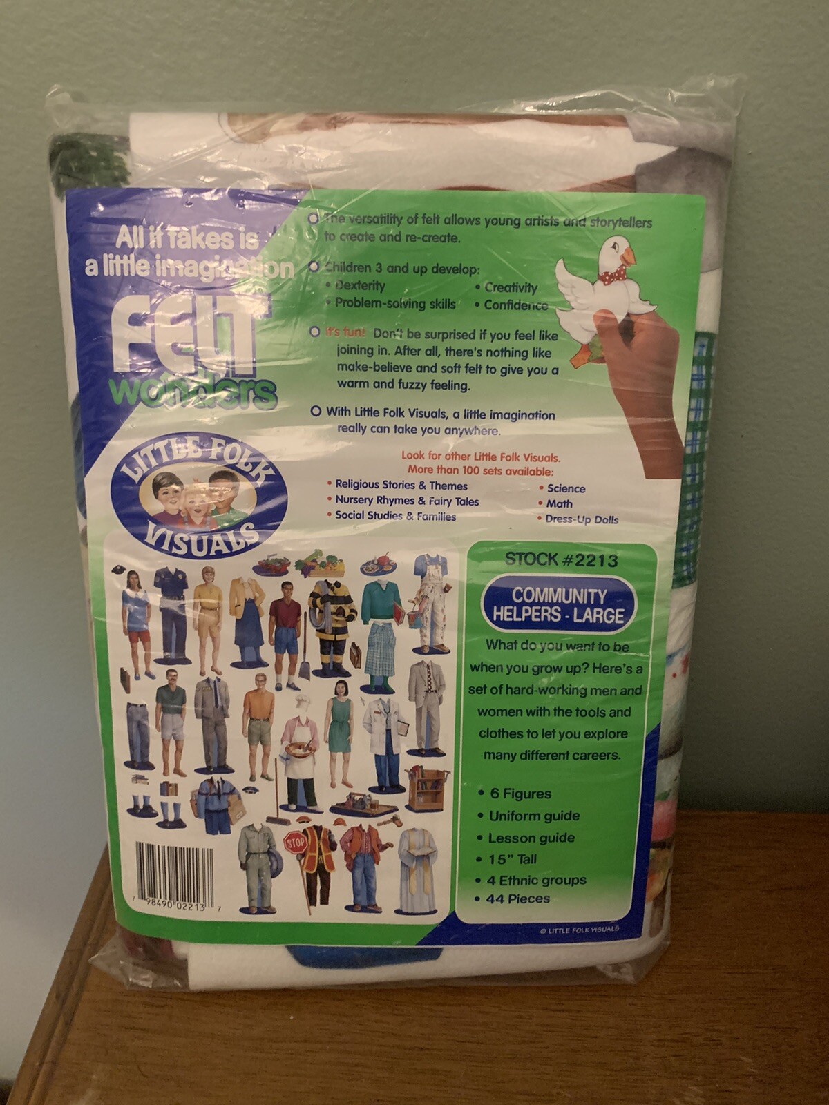 Little Folk Visuals~~Felt Wonders~~Uncut~~Community Helpers Large 2213