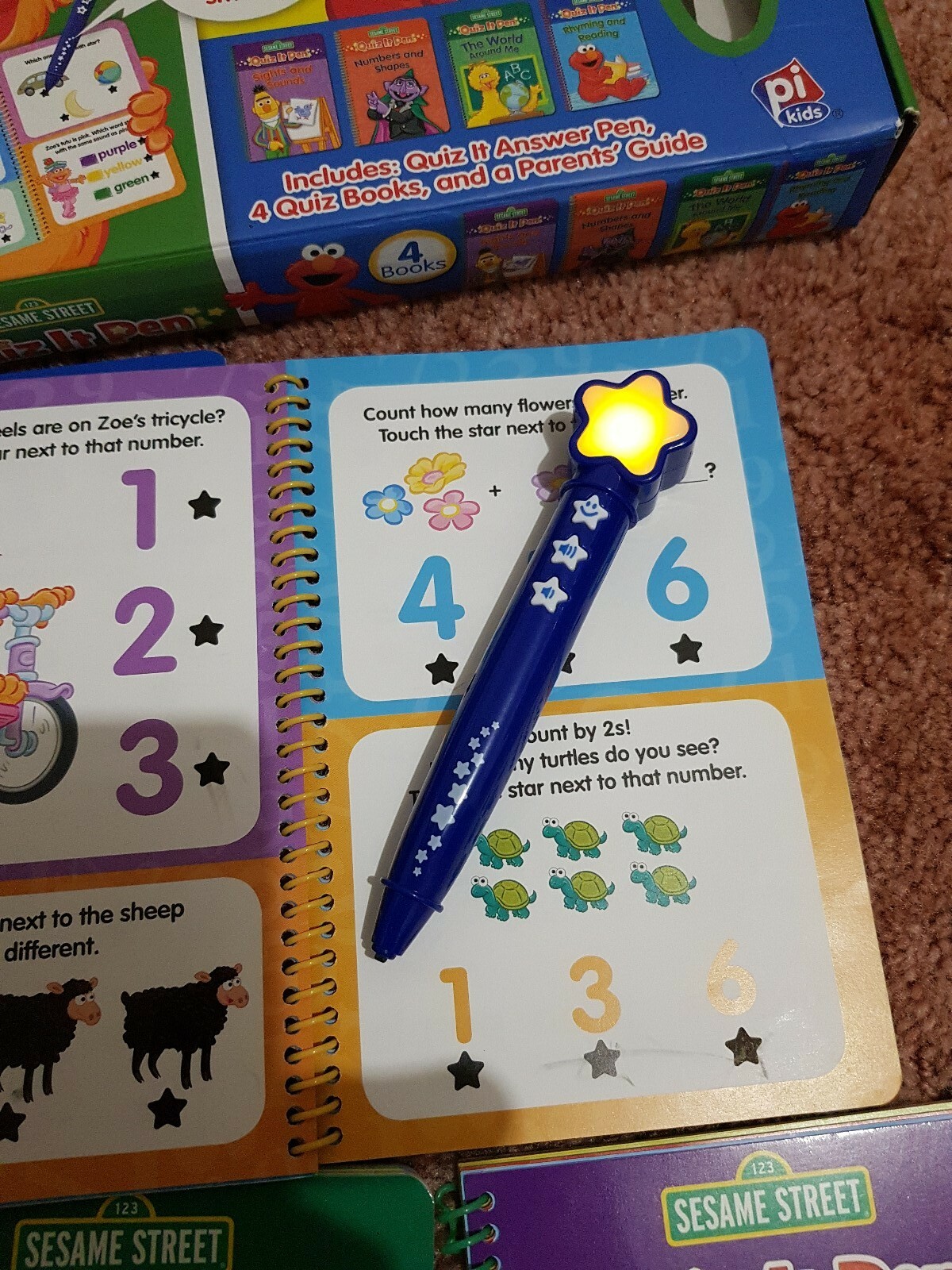 Excellent Quiz It Pen age 3+ PRESCHOOL : Box of 4 with 450 Questions and Answers