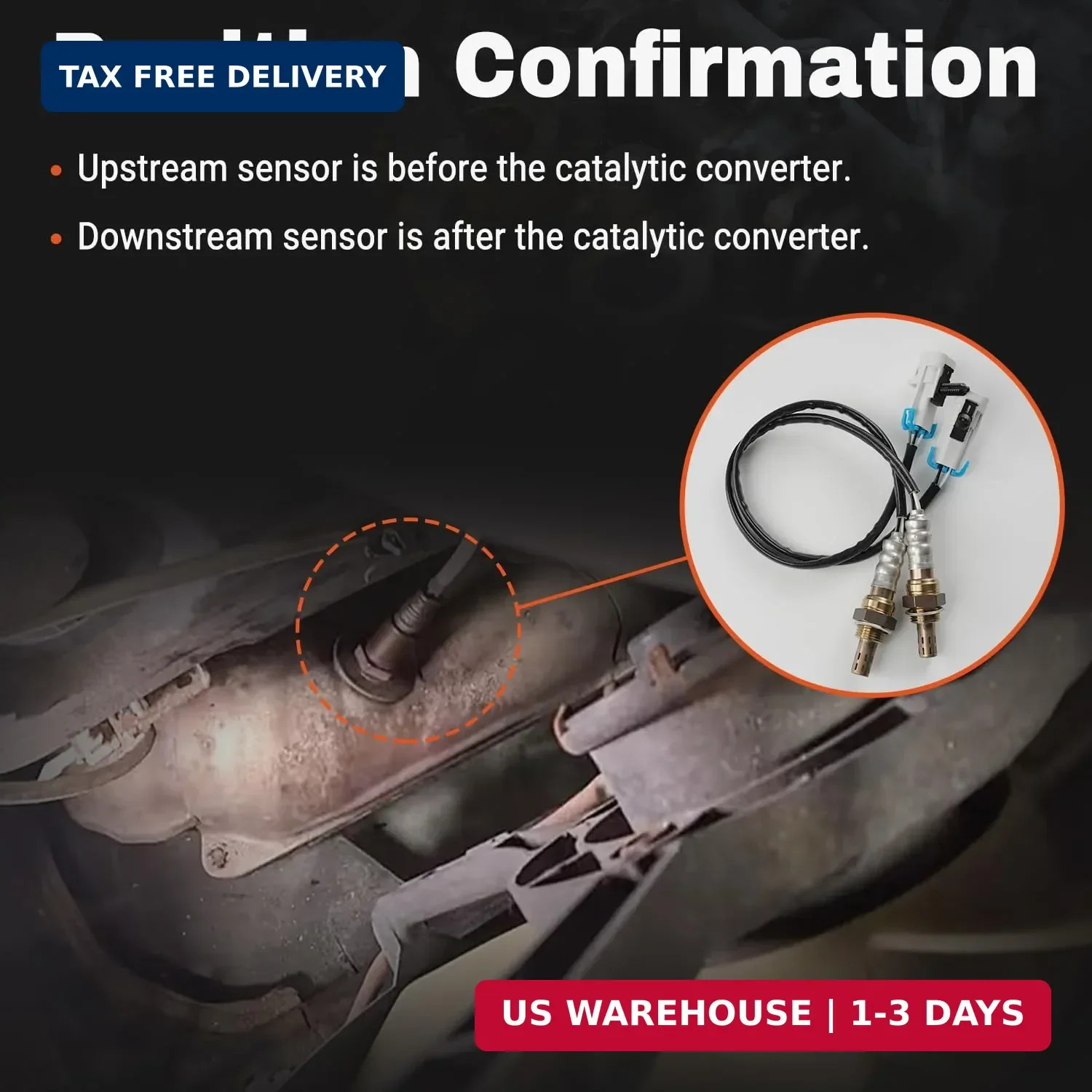 Set of 2 Oxygen Sensor Upstream Downstream O2 Sensor Compatible with 2003-2005 C