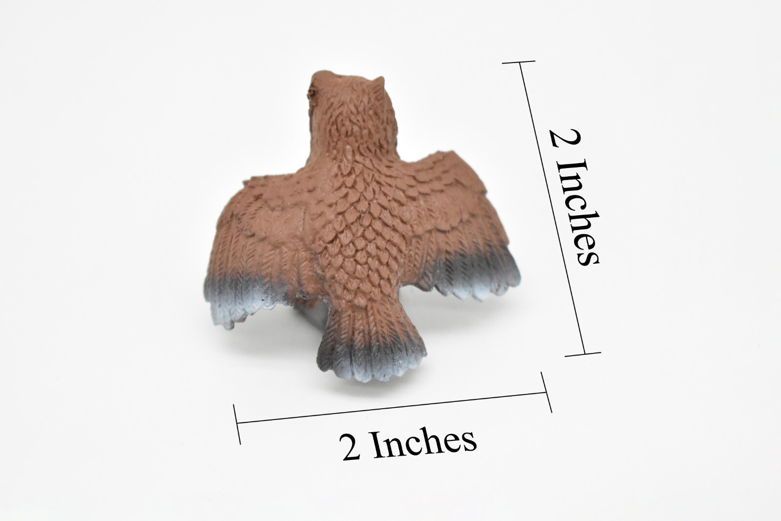 Great Horned Owl, Toy Plastic Reproduction Hand Painted Model 2″ F609 B131
