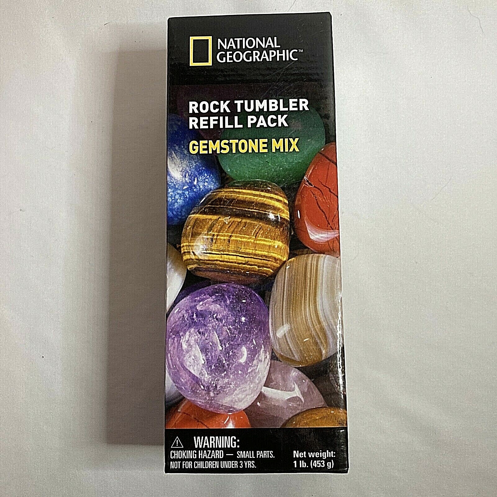 NATIONAL GEOGRAPHIC Rock Tumbler Refill Kit Gemstone Mix of 9 varieties NEW