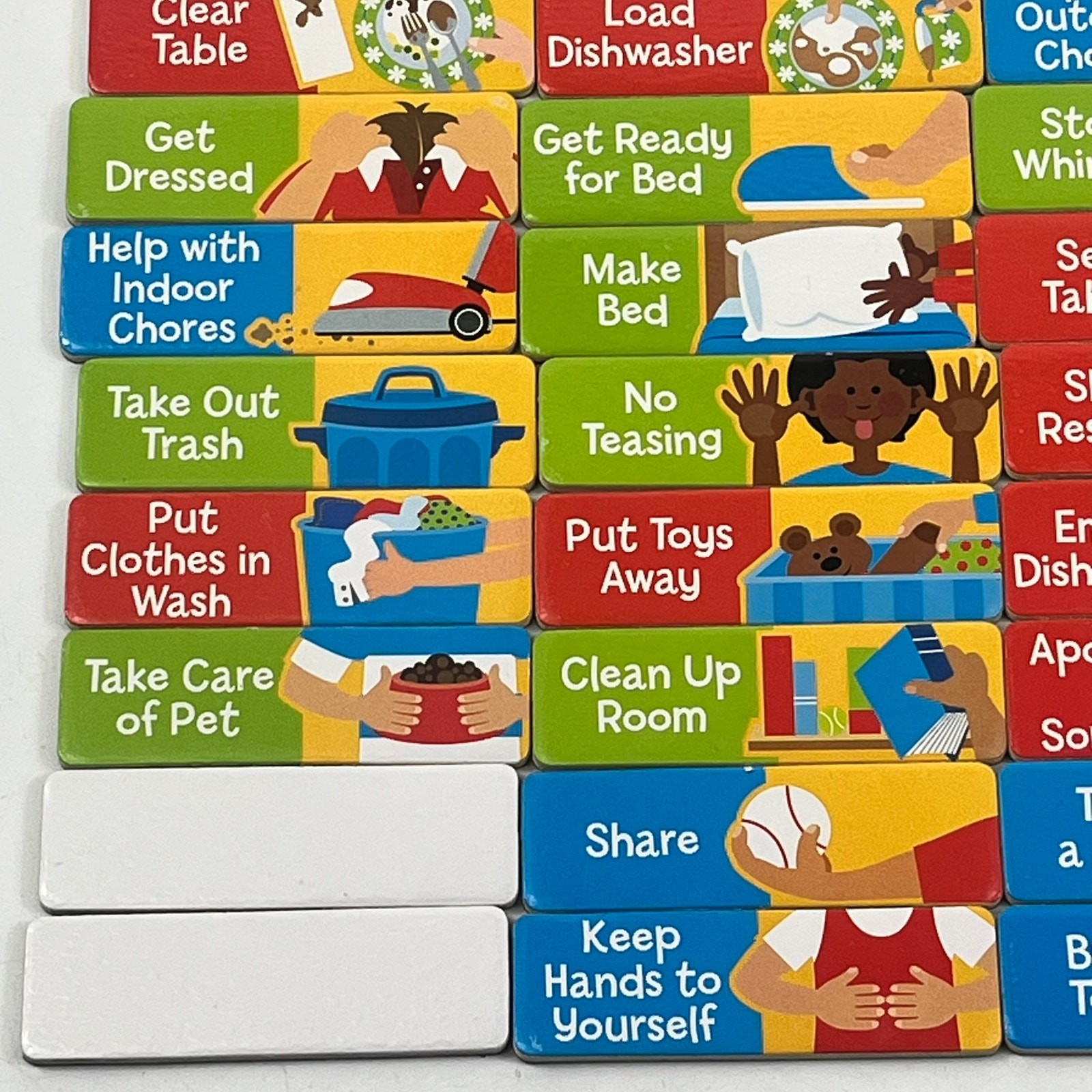 Melissa & Doug Magnetic Responsibility Chart Replacement Magnets Chores Rewards