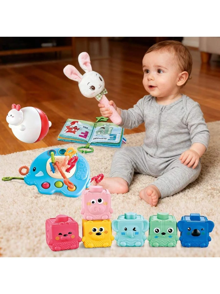 5-In-1 Montessori Baby Toy 6-12-18 Months Educational Sensory