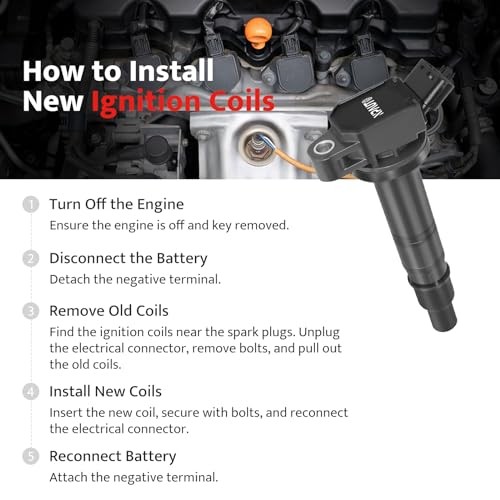 Ignition Coil Pack Replacement for Toyota Tacoma Camry Tundra 4Runner 4 Runner,
