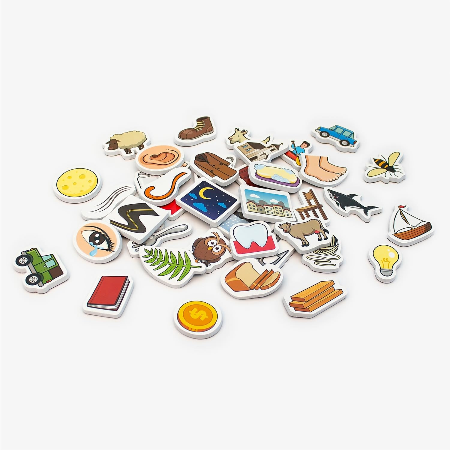 40 Magnetic Vowel Objects Interactive Learning Toy for Sound Identification