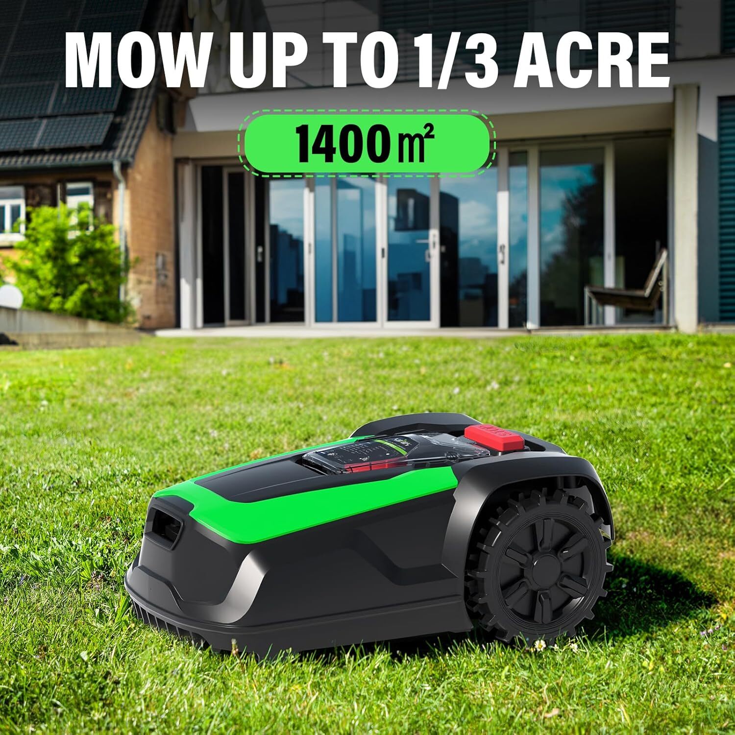 SOYUS Robot Lawn Mower, Automatic Robot Mower APP Controlled with Schedule,