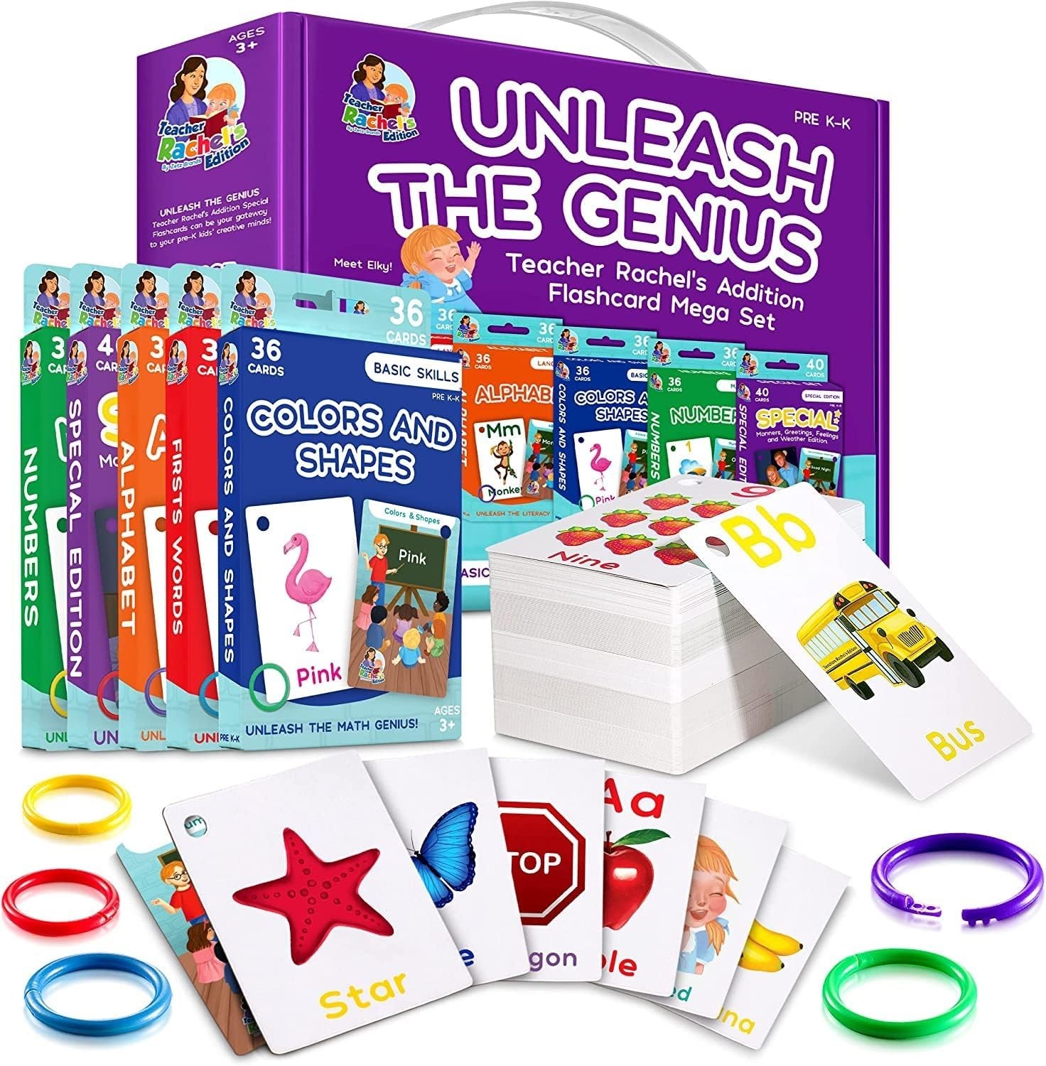 Discover Learning with 184 Toddler Flash Cards – Colors, Shapes, & Manners!