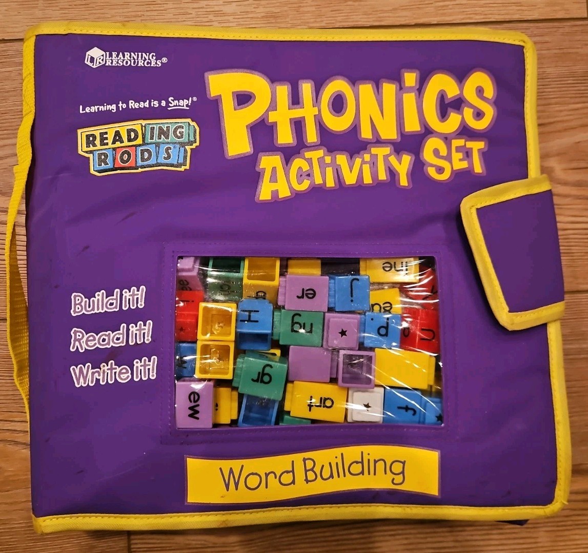 Learning Resources Phonics Activity Set Reading Rods Word Building Purple Kit