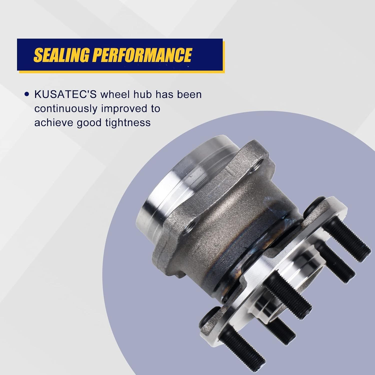 KUSATEC 512401 2pcs Rear Wheel Bearing and Hub Assembly Compatible with Scion