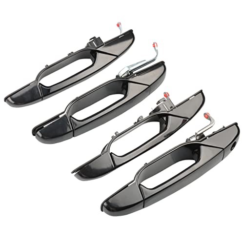 NPAUTO Black Exterior Outside Door Handle Replacement for Chevy Silverado 1500