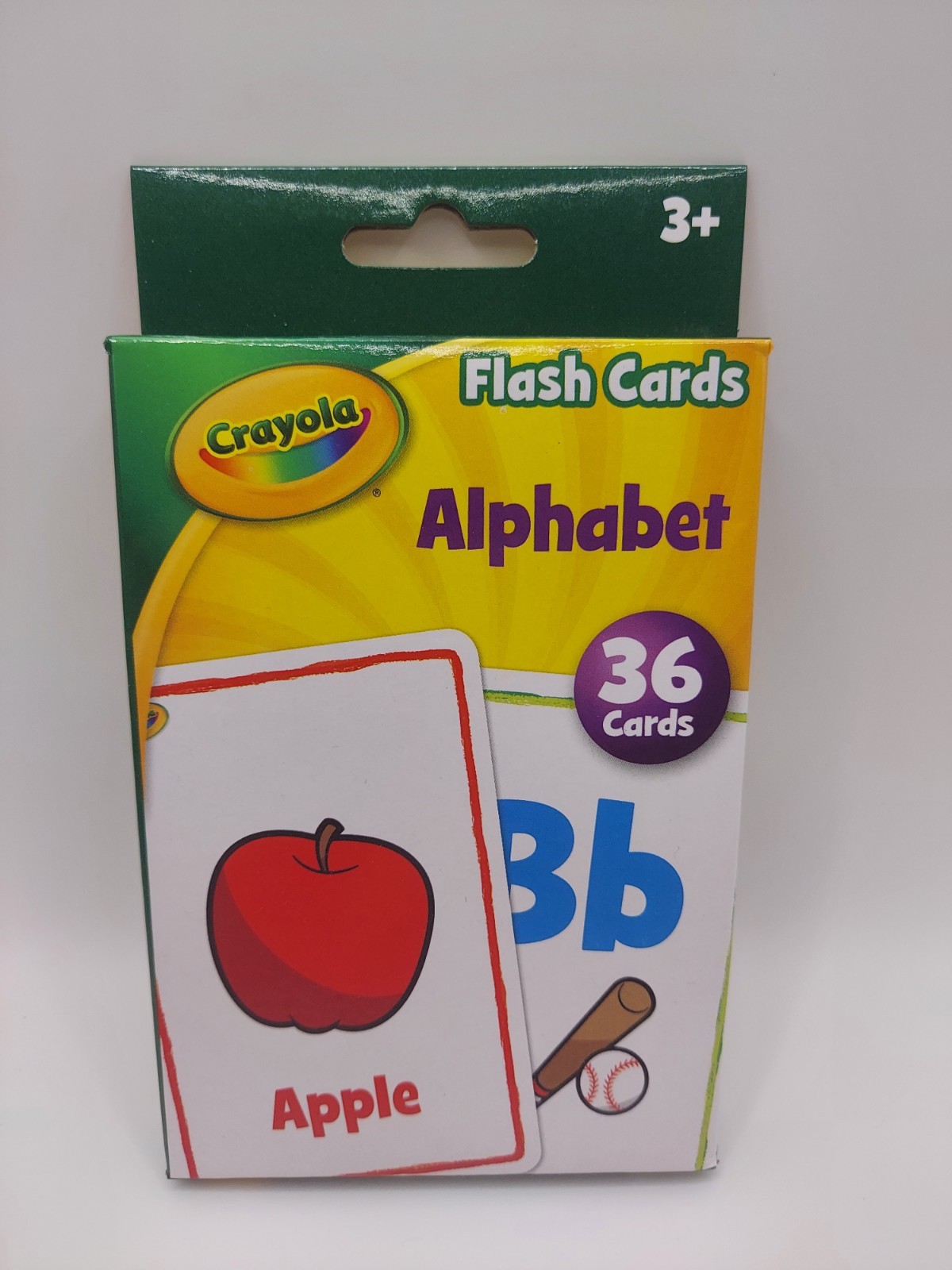 Crayola Flash Cards Colors and Shapes & Alphabet Combo-Pack 36ct Ages 3+