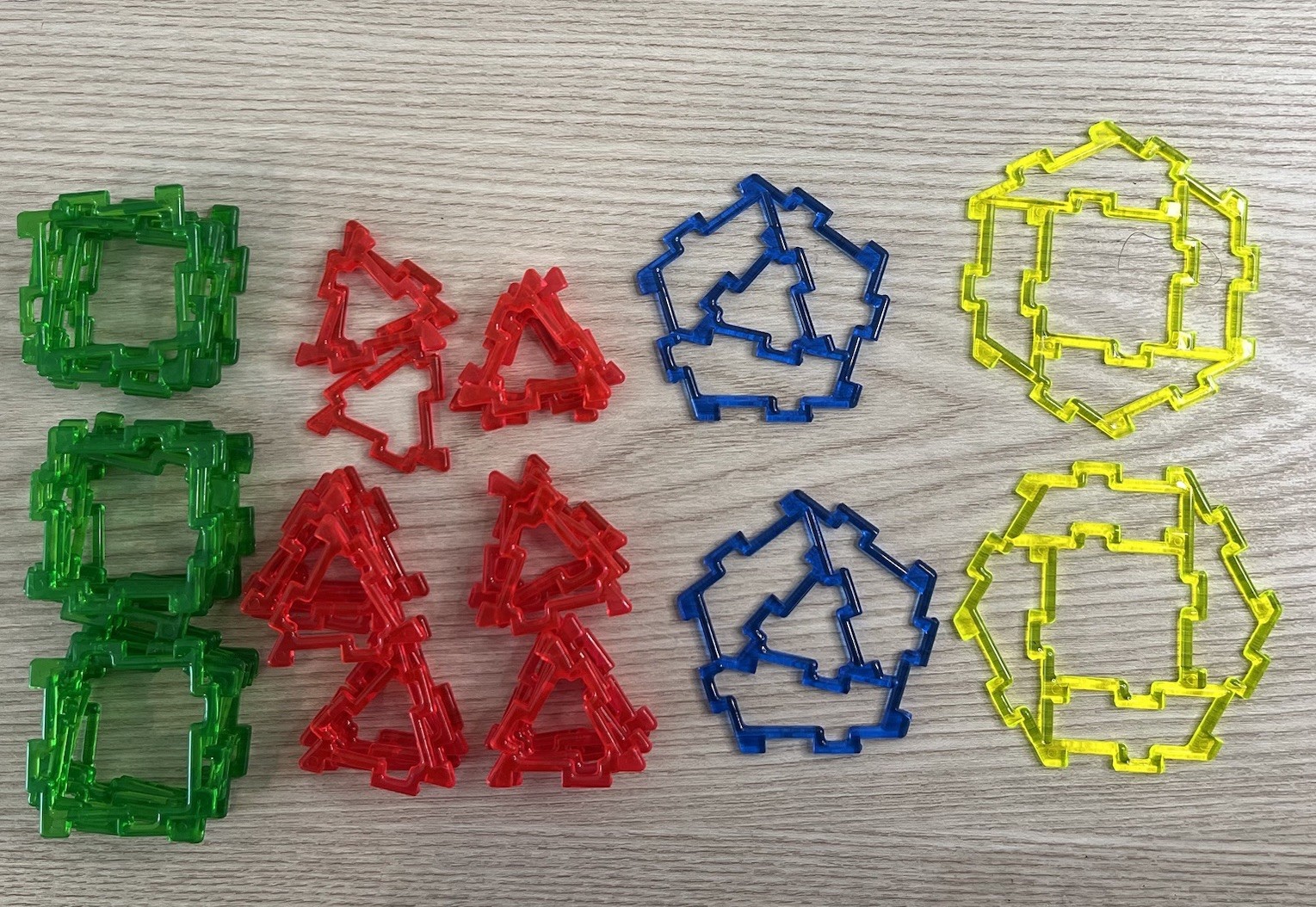 Mini GeoFix Building Toy STEM Snap Together Shapes Construction Learn 50+ Pieces