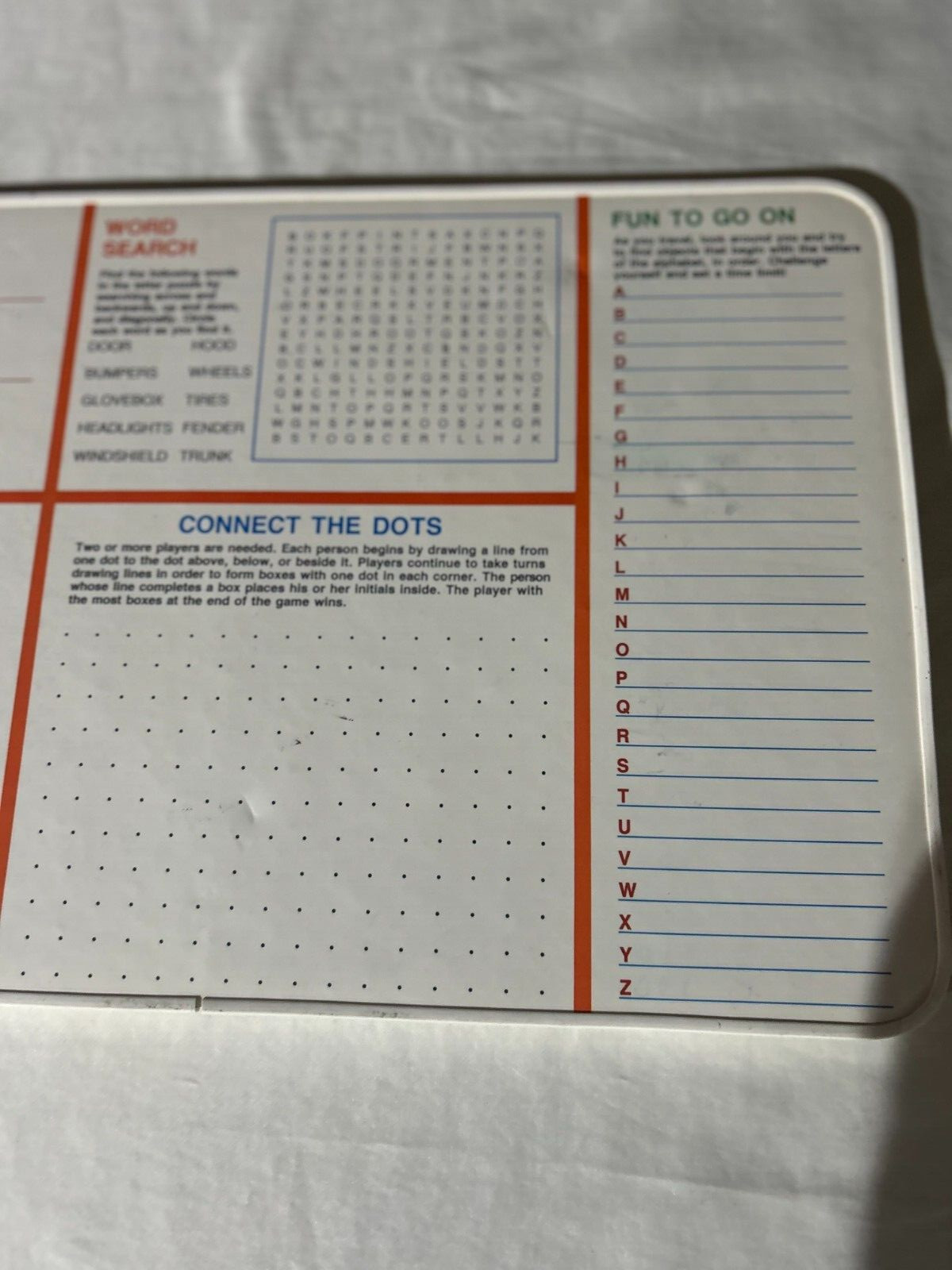 1980s Vintage Write and Wipe Map USA & Capitals Plus Games Rare
