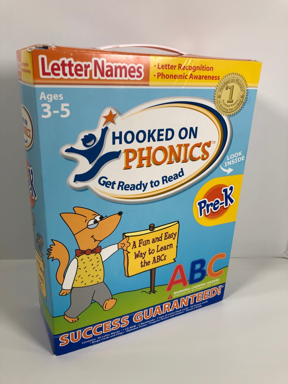 Hooked on Phonics Get Ready To Read Letter Names Letter Sounds ABC Pre K Age 3-5
