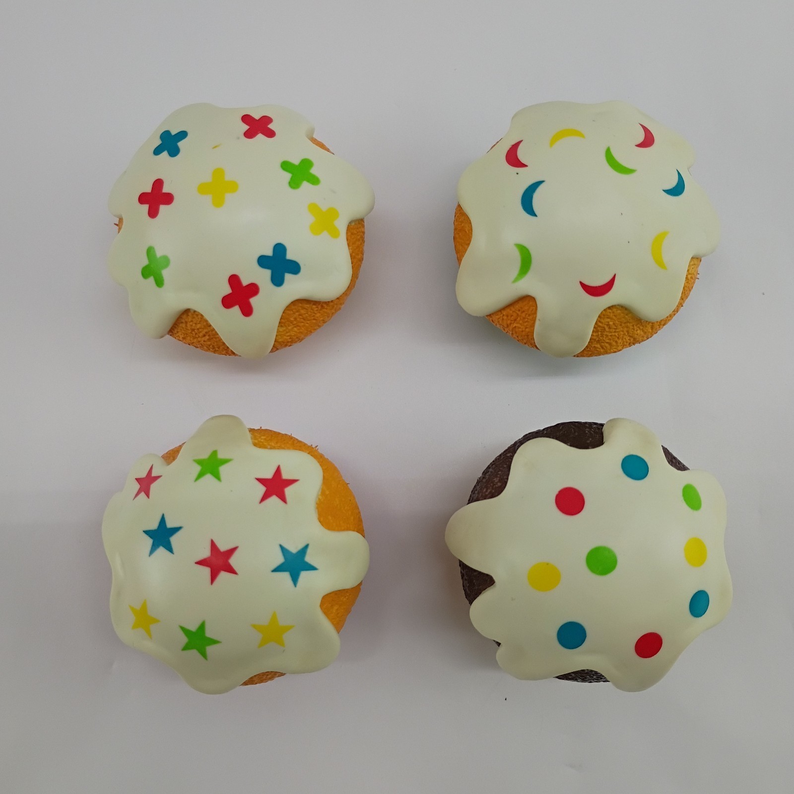 4 Melissa & Doug Replacement Shape Sorting Cupcakes Retired