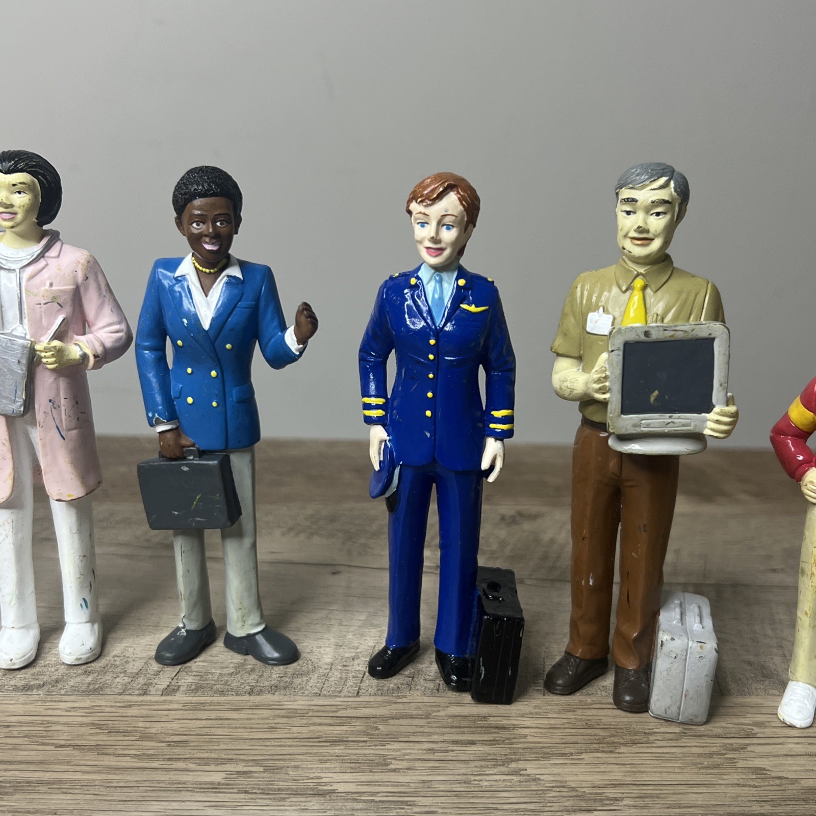 Lakeshore Block Play People Community Members Workers Career Figures Lot Of 10