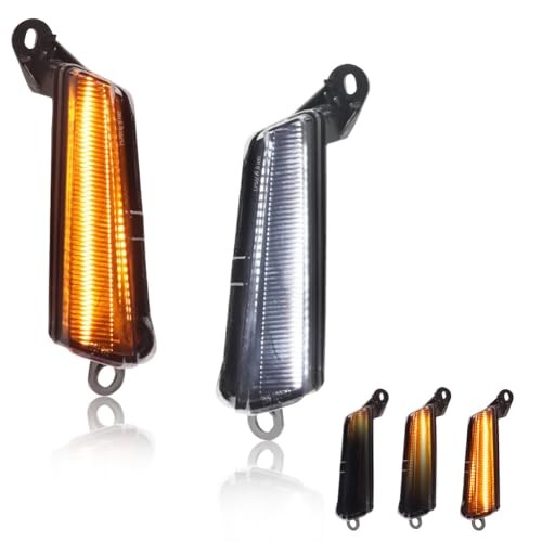 Front Signal/Corner Light Compatible with 2014 2015 Smoked Lens + White Light