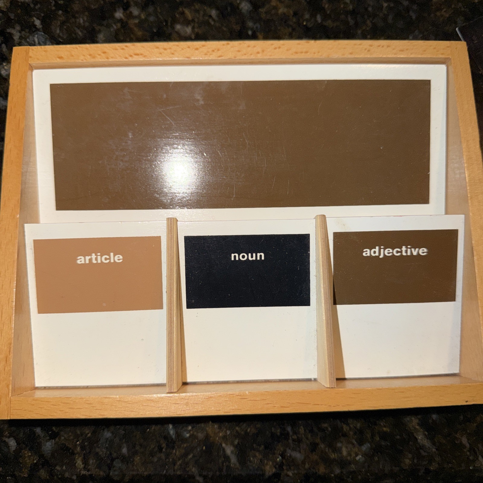 Montessori Grammar Box Adjectives Nouns Articles Parts Of Speech Homeschool