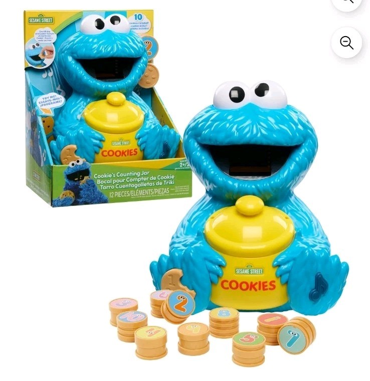 Sesame Street Cookie’s Counting Jar, 12-Pieces, Learning and Education, Kids…