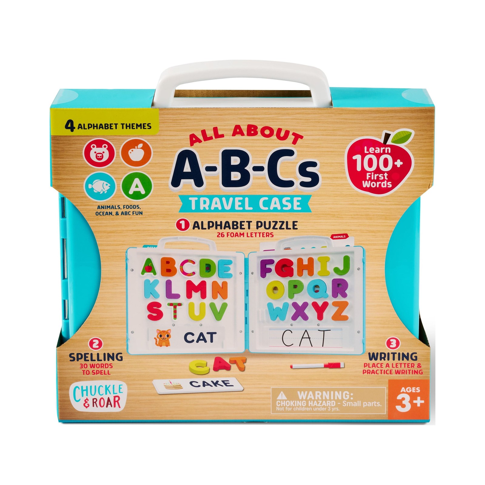 Chuckle & Roar First Words All About A-B-C’s Travel Case for Preschool Children