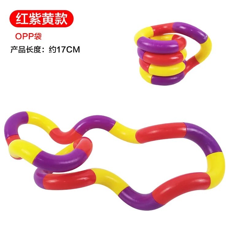 Genuine Tangle Classic Junior Highly Tactile Fidget Stress Kids Toy ASD Hand Toy
