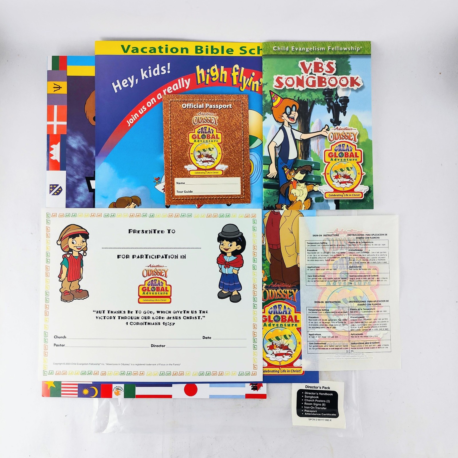 Adventures in Odyssey VBS Kit 99% Complete Great Global Adventure Vacation Bible