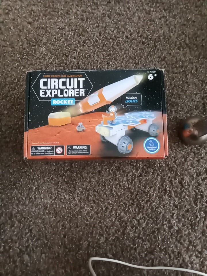 Circuit Explorer Rocket Ship Space Toy, Building Set, STEM Toys, Christmas NOB