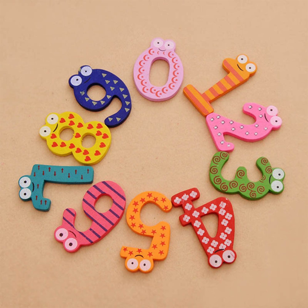 Magnetic Letters Numbers Alphabet ABC 123 Fridge Magnets Small, Multi Color
