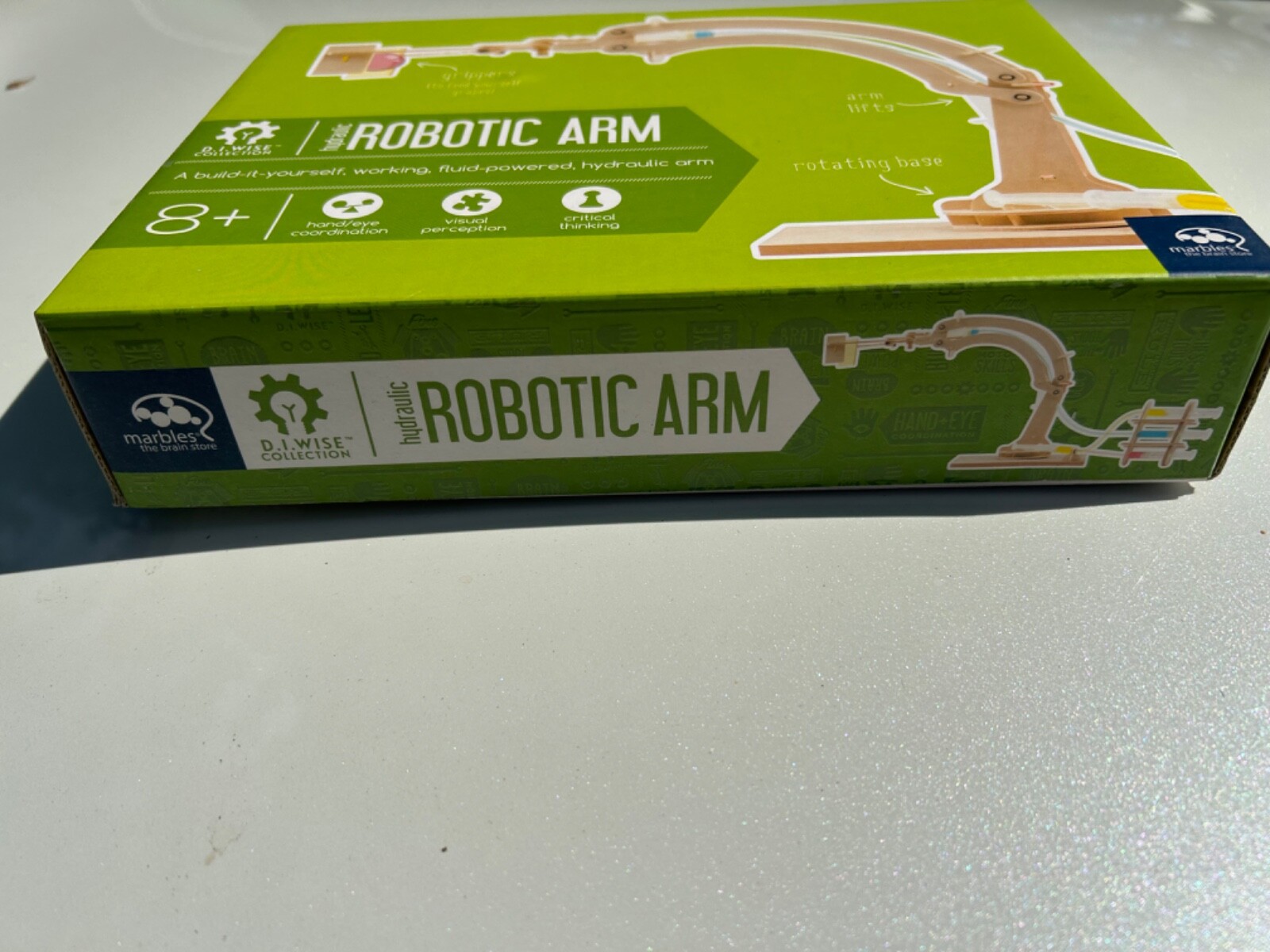 [NEW] Robotic Arm Hydraulic Building Science Kit by Marbles Brain Workshop