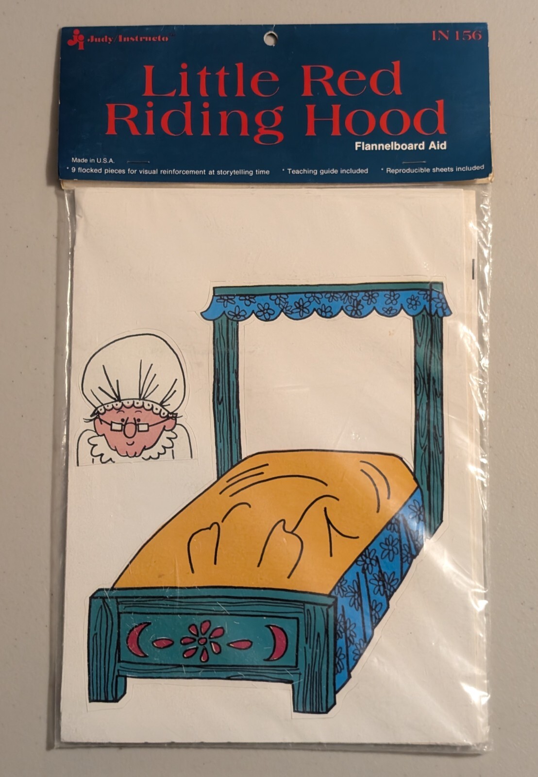 Vtg Judy Instructo Little Red Riding Hood Flannelboard Storytelling Visual Aid